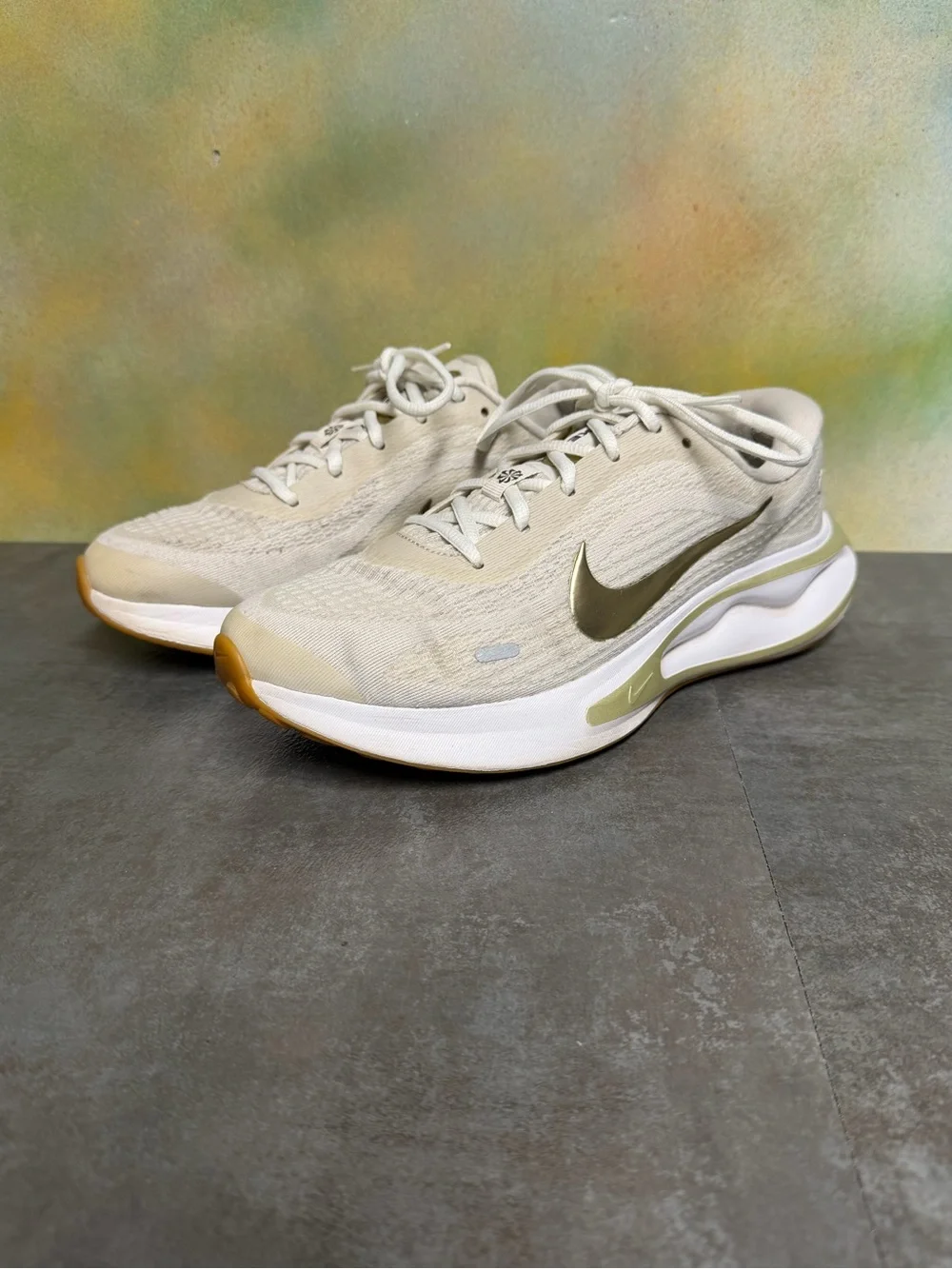 Nike Journey Run Women's Sneakers FJ7765-003 Phantom/Neutral Olive-Sail Size 9.5